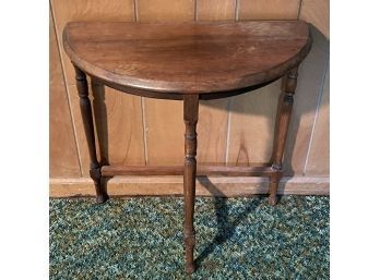 Antique Wooden Crescent Table