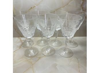 Lot Of Clear Glass Barware