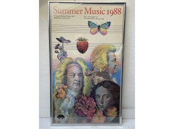 Vintage Summer Music Poster - 1988