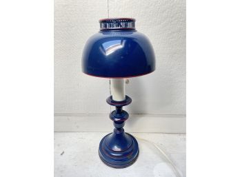 Blue Tin Desk Lamp