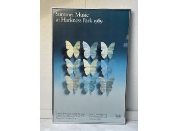 Vintage Summer Music Poster - 1989 Harkness Park