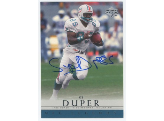 2000 Upper Deck Legends Mark Duper On Card Autograph