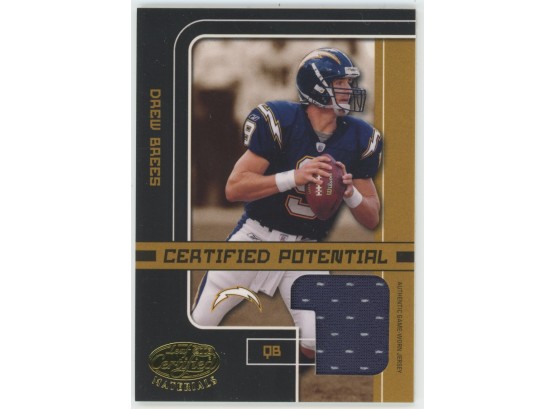 2003 Certified Potential Drew Brees Game Used Relic /125