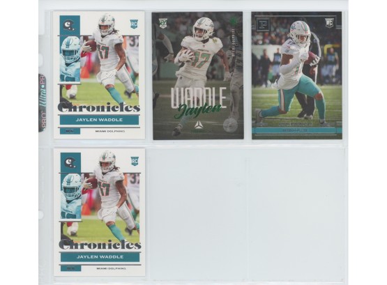 Lot Of (4) 2021 Jaylen Waddle Rookie Cards