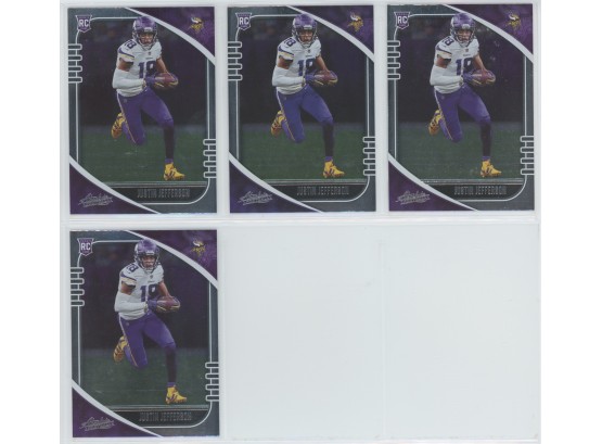 Lot Of (4) 2020 Absolute Justin Jefferson Rookie Cards