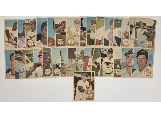 Complete (32/32) 1967 Topps Posters Set W/ Mantle, Aaron, Mays, Clemente And More!