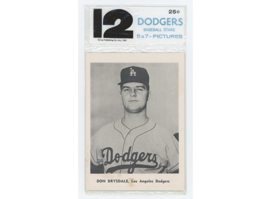 Factory Sealed 1961 Jay Publishing Dodgers 5x7 Picture Pack