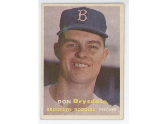 1957 Topps Don Drysdale Rookie