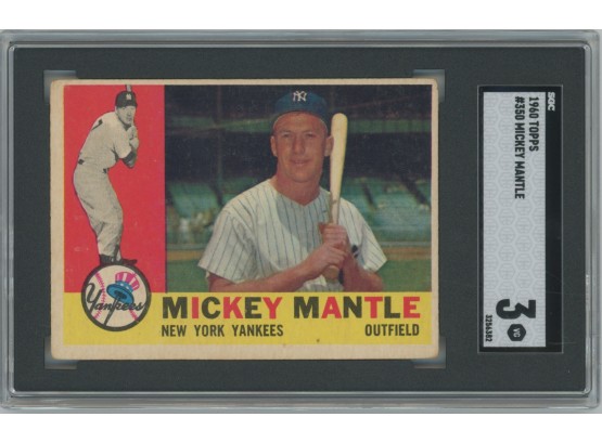 1960 Topps Mickey Mantle SGC 3