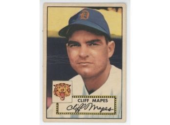 1952 Topps #103 Cliff Mapes