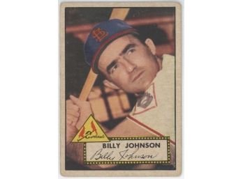 1952 Topps #83 Billy Johnson