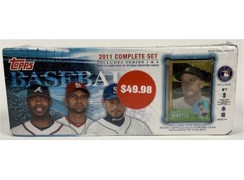Factory Sealed 2011 Topps Baseball Complete Set W/ 1963 Mickey Mantle Gold Refractor