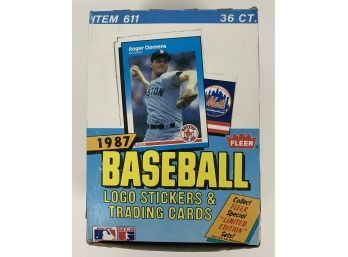 Unopened 1987 Fleer Baseball Wax Box (Bonds Rookie?)