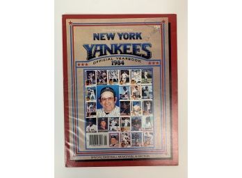 1984 NY Yankees Program Signed By Don Mattingly