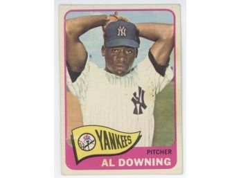 1965 Topps Al Downing #598 Last Card In Set
