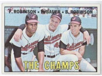 1967 Topps #1 The Champs W/ Frank Robinson/ Bauer Brooks Robinson