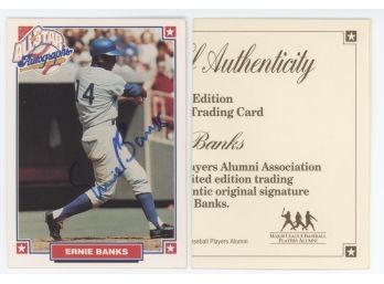 1993 Nabisco Ernie Banks Autograph