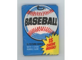 Factory Sealed 1980 Topps Baseball Wax Pack (Rickey Henderson Rookie?)