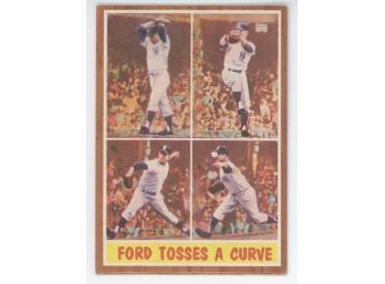 1962 Topps Whitey Ford Tosses Curve