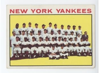 1964 Topps NY Yankees Team Card