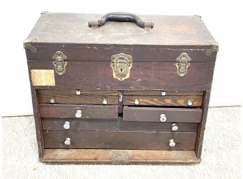 Antique Machinist Chest - With Contents