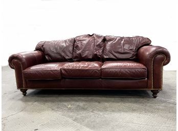 Drexel Heritage Pelle Leather Sofa