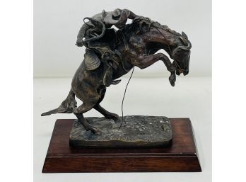 Frederic Remington Horse Bronze Sculpture Statue Franklin Mint