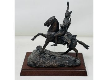 Franklin Mint Frederic Remington The Scalp Bronze Sculpture