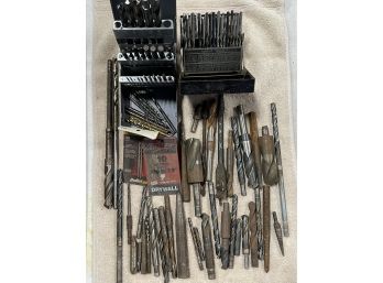 Large Lot Of Misc. Drill Bits