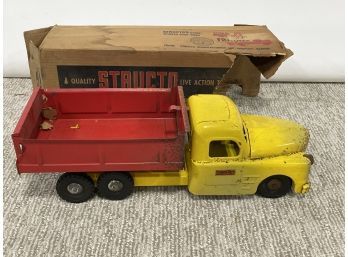 Vintage Tin Structo Brand Toy Truck - With Original Box