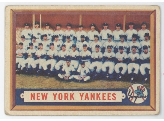 1957 Topps NY Yankees Team Card