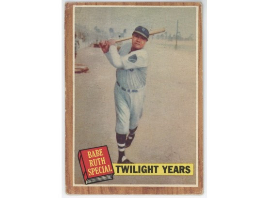 1962 Topps Babe Ruth Special #141 Twilight Years