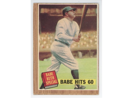 1962 Topps Babe Ruth Special #139 Babe Hits 60
