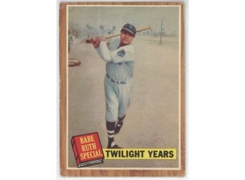 1962 Topps Babe Ruth Special #141 Twilight Years