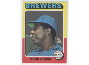 1975 Topps Hank Aron #660 (Last Card In Set)