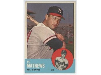 1963 Topps Eddie Mathews
