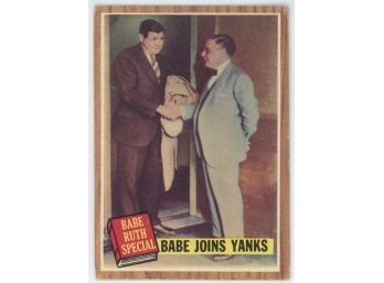 1962 Topps Babe Ruth Special #136 Babe Joins Yanks