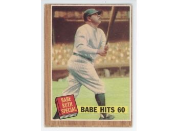 1962 Topps Babe Ruth Special #139 Babe Hits 60