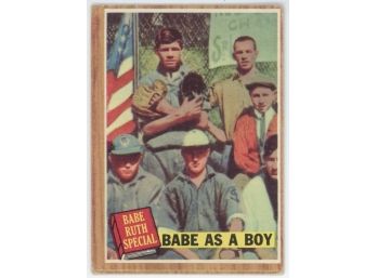 1962 Topps Babe Ruth Special #135 Babe As A Boy