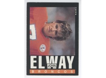 1985 Topps John Elway Second Year