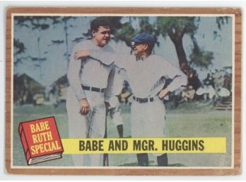 1962 Topps Babe Ruth Special #137 Babe And Mgr. Huggins