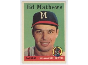 1958 Topps Eddie Mathews