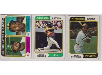 1974 Topps (3) Card Lot