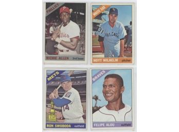 Lot Of (4) 1966 Topps Baseball Cards