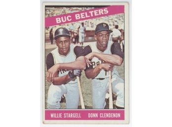 1966 Topps Buc Belters W/ Stargell And Clendenon