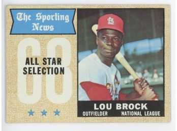 1968 Topps Lou Brock All Star