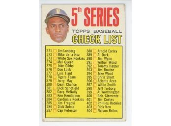 1967 Topps Roberto Clemente 5th Series Checklist