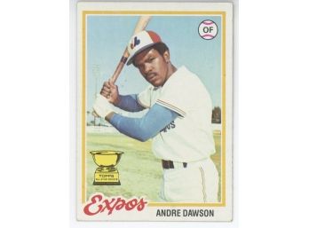 1978 Topps Andrew 'Hawk' Dawson Rookie Cup