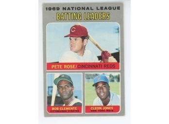 1971 Topps Bating Leaders W/ Rose And Clemente