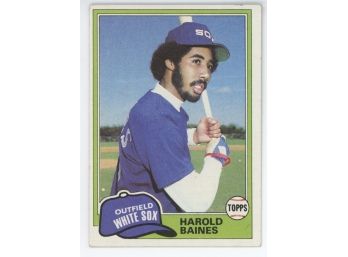 1981 Topps Harlod Baines Rookie